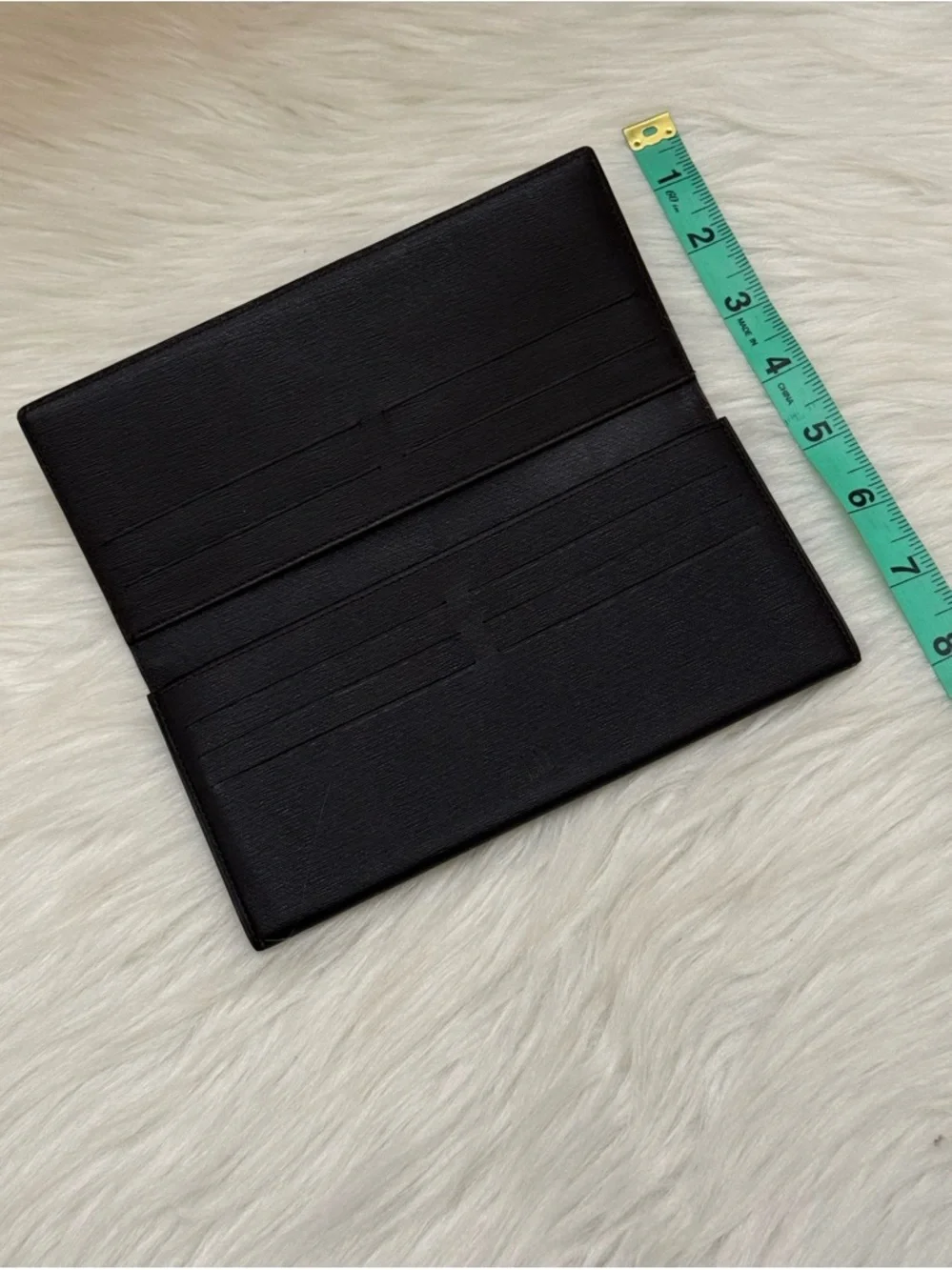 DUNHILL - BLACK SAFFIANO LEATHER LONG BIFOLD WALLET